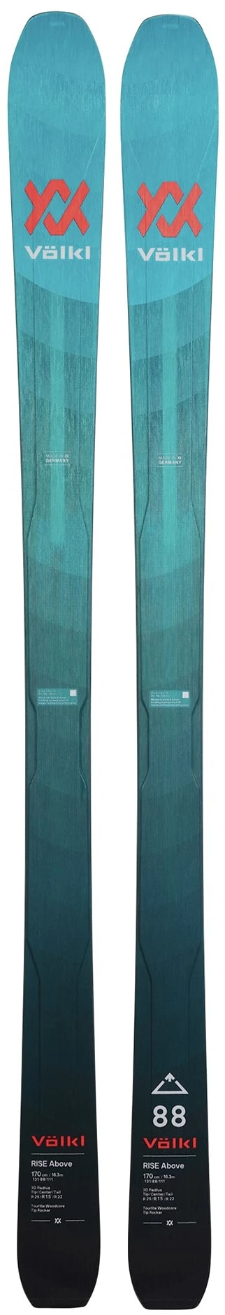 Volkl Rise Above 88 Blue/black 1 Volkl Rise Above 88 Blue/black