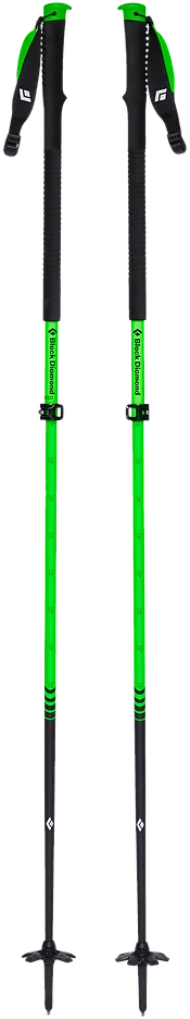 Black Diamond Vapor Carbon 2 Ski Poles Black/Green